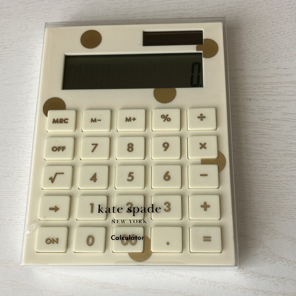 Kate Spade Gold Dot Calculator (NWT) - Picture 3 of 10